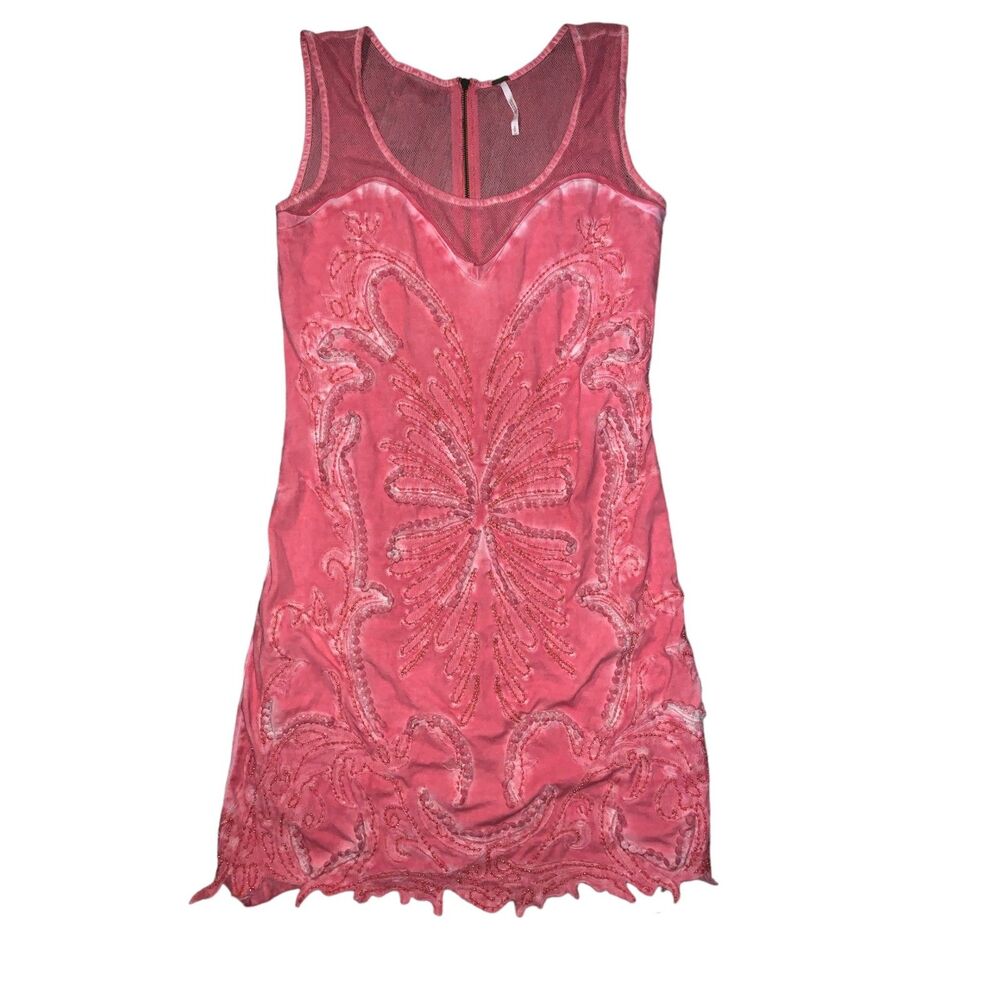 Free People, Women's Pink "Ice Ice Baby" Mini dress, Small, Used